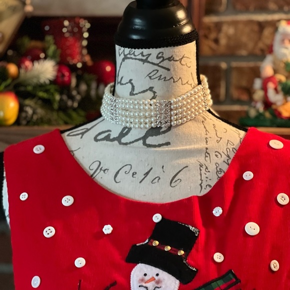 Vintage Pearl 5 Strand Silver Necklace - Picture 7 of 9